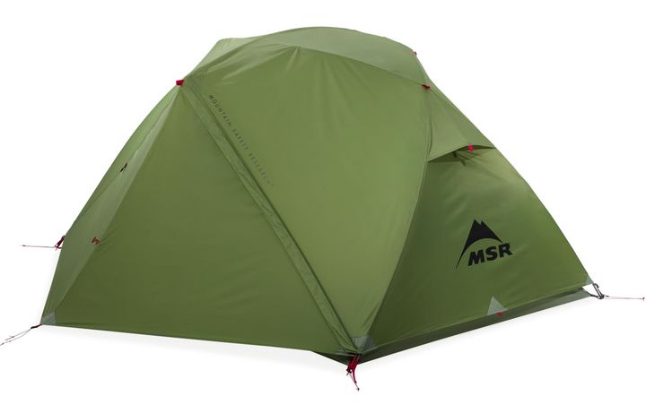MSR Elixir 2 tent with rainfly fitted